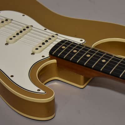 2021 Fender Custom Shop LTD GC Double Bound Stratocaster Journeyman Relic Aztec Gold w/OHSC image 8