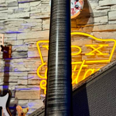 Nik Huber LEFT HANDED  KRAUSTER II “ Custom Shop” KORINA &  Super Flame Top  2016  Charcoal Black image 19