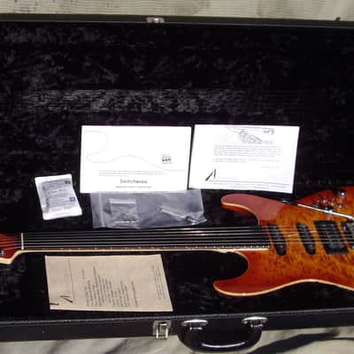 Tom Anderson Hollow Drop Top 2004 - Fire Burst with Binding image 17
