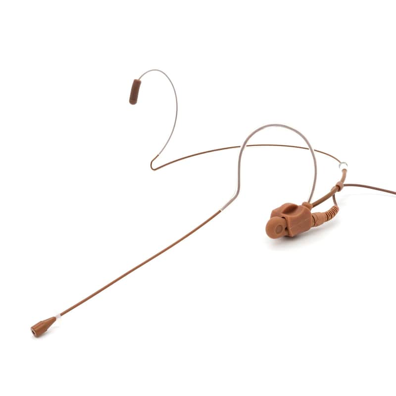 Thor AV HAMMER-SE-9-BROWN Omni-Directional Headset Microphone with 3.5 Boom, Brown - TA4F image 1