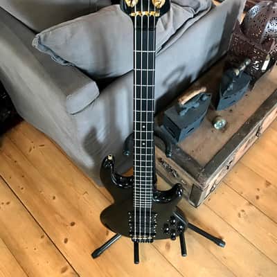 Wal Bass designed for and owned by Greg Lake of Emmerson, Lake & Palmer 1992 Black (unique model) image 7
