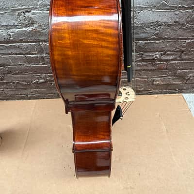 Artisan Strings Bravura Model 300 4/4 Cello 2006 Natural Finish w/ Original Gig Bag - Poor Condition, Cracked Wood image 15