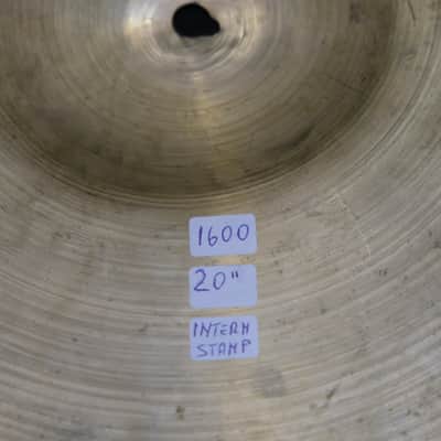 Zildjian 20" K Istanbul Intermediate Stamp 1600 grams 1959–1966 image 6