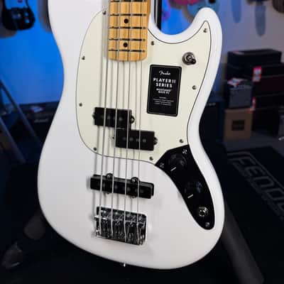 Fender Player II Mustang Bass PJ - Polar White with Maple Fingerboard, Free Plek! 463 image 4