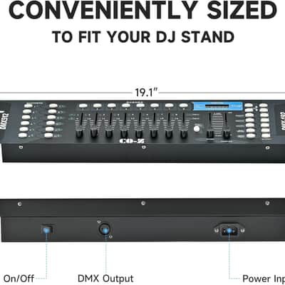 192 DMX 512 Stage DJ Light Controller Lighting Mixer Board Console for Light Shows, Party Disco Pub Night Club DJs KTV Bars and Moving Heads image 2