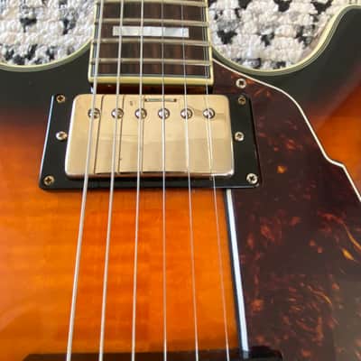D'Angelico Excel EX-DC Semi-Hollow with Stop-Bar Tailpiece 2010s - Vintage Sunburst image 6