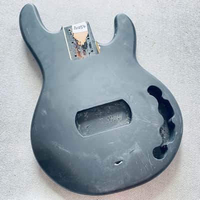 Black Basswood StingRay Style Bass Body image 1
