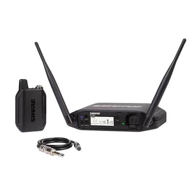 Mint Shure GLXD14+ Wireless Body Pack System with GLXD1+ Transmitter, GLXD4+ Receiver, SB904 Lithium-Ion Rechargeable Battery and WA302 Guitar Cable  Dual-Band System (Z3: 2.4, 5.8 GHz) Vocal 1 image 1