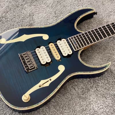 Ibanez PGM90HAM Hoshino 90th Anniversary Paul Gilbert Signature 1998 - Blue image 3