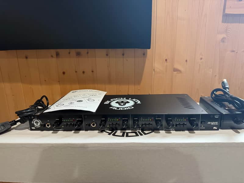 Black Lion Audio B12A Quad 4-Channel Microphone Preamp 2019 - 2020 - Black image 1