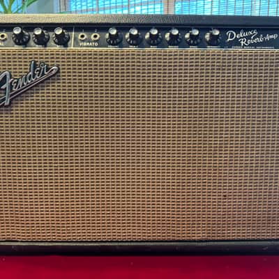 Fender Deluxe Reverb 2-Channel 22-Watt 1x12" 1965 Black Panel image 5