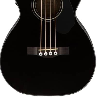 Fender CB-60SCE Acoustic Bass. Laurel FB, Black image 1