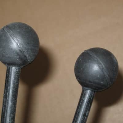 new old stock Gambal Manufacturing GPMR (UG13GPMRX) Percussive Keyboard Mallets (for xylophones and glockenspiels) Black Hard Rubber Ball Heads with Black Synthetic Shafts (with original packaging) from 1990s to early 2000s image 15