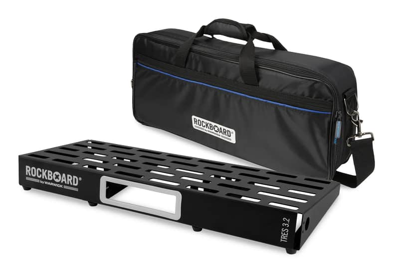 Rockboard TRES-3.2-B Pedalboard with Gig Bag - Black image 1