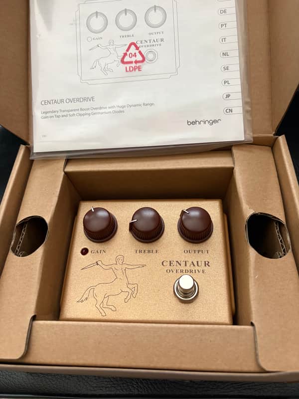 Behringer Centaur Overdrive 2024 Pre lawsuit- Gold image 1