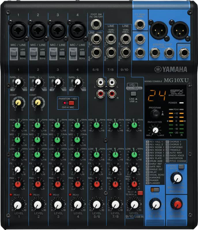 Yamaha MG10XU 10-Channel Analog Mixer w/ Effects image 1