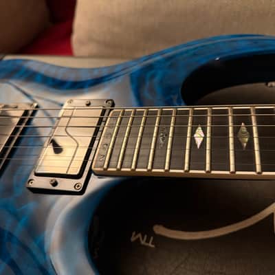 B.C. Rich Custom Shop ASM1 Archtop 2003 - Trans Blue Gloss image 8