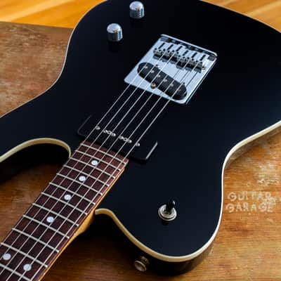 2002 Fender Japan Aerodyne Telecaster Black with cream binding P90 matching headstock - RARE CIJ! image 16