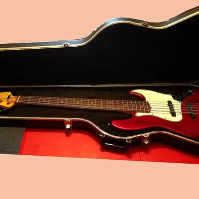 Fender 50th Anniversary American Standard Jazz Bass V 1996 - Candy Apple Red image 2