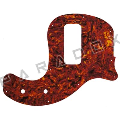 Custom Pickguard For 2019 - 2024 Made in America Gibson Les Paul Junior Tribute DC Bass pickup 1.67 X 3.77 - Tortoise Shell/White/Black/White .090"