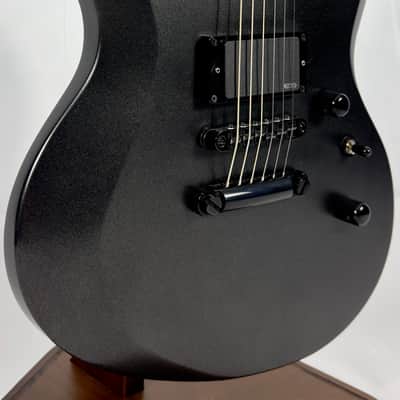 ESP E-II Viper Baritone Electric Guitar W/ OHSC 2017 - Charcoal Metallic Satin image 4