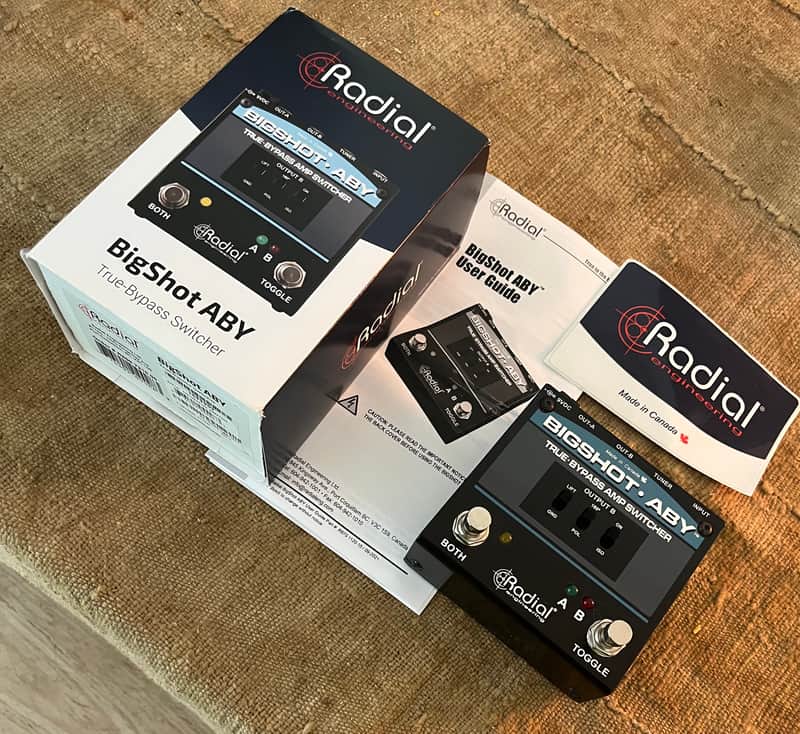 Radial Bigshot I/O True-Bypass Instrument Selector V2 2010s - Black/Green image 1