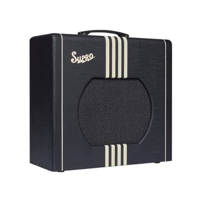 Supro 1822RBC Delta King 12 15W Tube Guitar Amp Black & Cream image 1