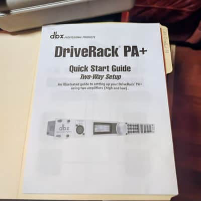 DBX DriveRack PA + RTA-M Mic +2U RACK + 1U VENTED RACK PANEL image 4