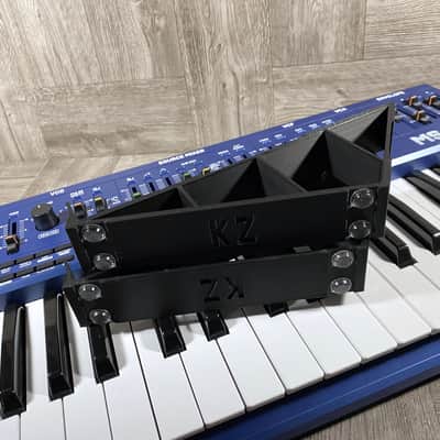 25º Stand for Behringer MS-1 / MS-101 Synth - Roland SH101- Color BLACK - by KZcraftworks -US Seller image 8