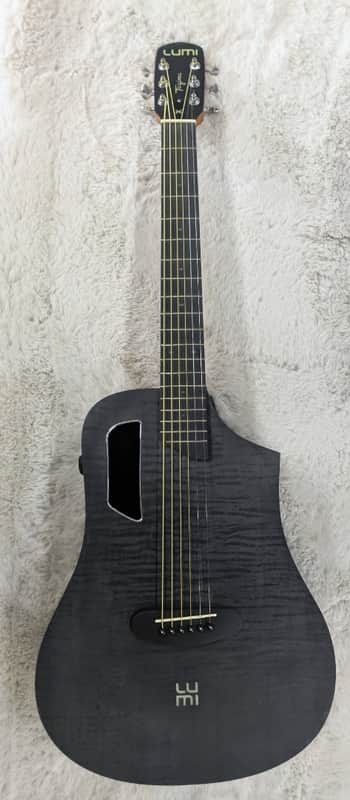 Tagima LUMI-X BK Black Smart Acoustic-Electric Guitar - Built-in Effects-B Stock image 1
