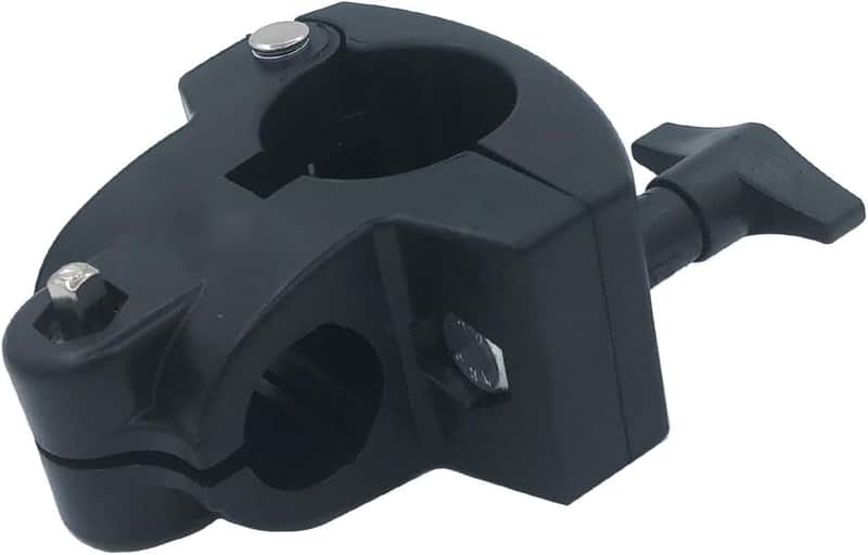 Electronic Drum Rack Clamp 22mm Drum Rack T Clamp with Wing Nut Knob, Percussion Drum Rack Tube Clip Bracket Compatible with Roland CR-22 Electronic Drum Kit Connection Poles image 1