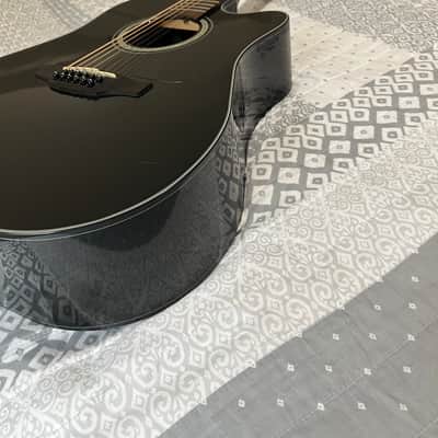 Takamine GD30CE-12 BLK G30 Series 12-String Dreadnought Cutaway Acoustic/Electric Guitar 2010s Gloss Black image 5