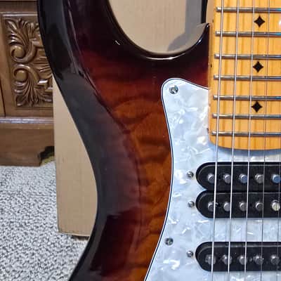 Dean Zelinsky ATW TAGLIARE STRATOCASTER 2023 - QUILTED WALNUT BURST image 8