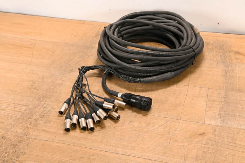 Unbranded DT-12 Female 37-Pin Connector to (12x)XLRM Cable - 75ft CG01UA1 image 1