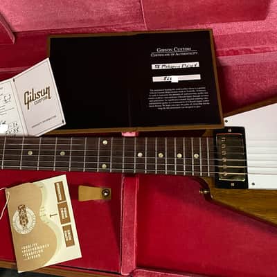 MINT! 2026 Gibson Custom 1958 Mahogany Flying V Reissue Electric Guitar - Antique Natural, VOS - Only 7lbs! image 11