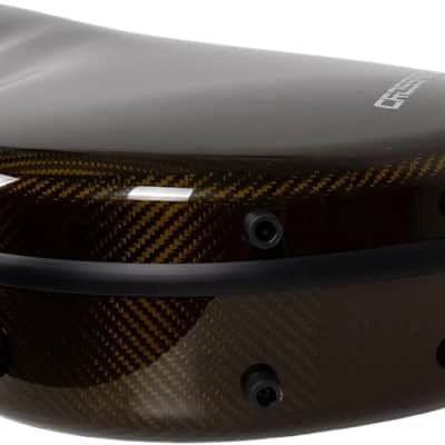 Crossrock Air Carbon Mandolin Case for F-Style (Fits Gibson F5) | Gloss 3K Carbon Weave Finish in Luxe Gold, TSA Lock, Backpack Straps, Dust Cover – Elite Flight Case image 5