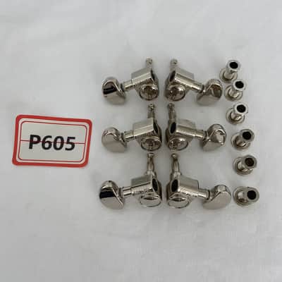 Grover Nickel 3R3L Guitar Machine Heads Tuning Pegs Keys image 1