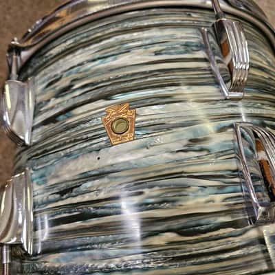Ludwig Classic Maple Drum Kit, Blue Oyster Pearl 1960s Fab Format USED! RKCLK280126 image 8