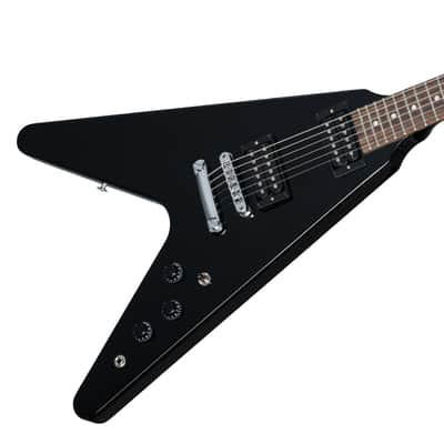 Gibson '80s Flying V Guitar w/ Gibson Hardshell Case - Ebony image 2