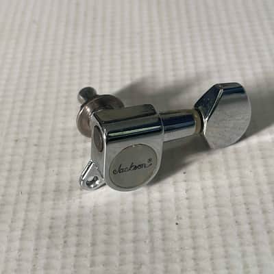 2000's Jackson RR & Dinky Guitar Chrome Jin Ho Korea Tuners Tuning Pegs 6 In Line image 4