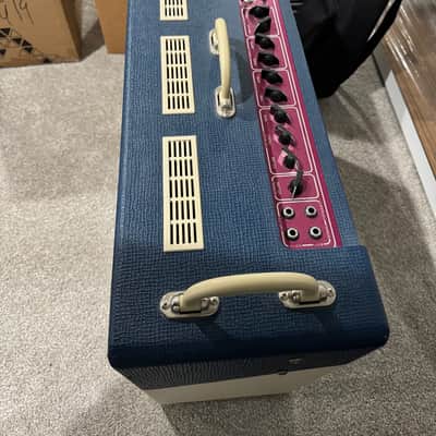 Vox AC30C2-TV-BC Limited Edition 2-Channel 30-Watt 2x12" Guitar Combo 2014 - Blue and Cream image 2