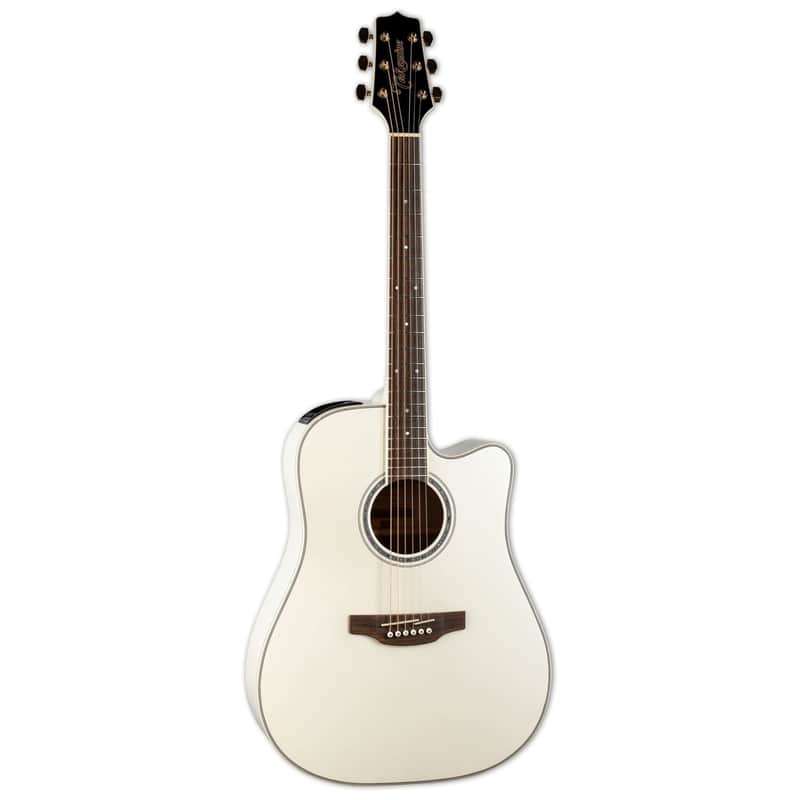 Takamine GD37CE - Laurel Fingerboard, Gloss Pearl White image 1