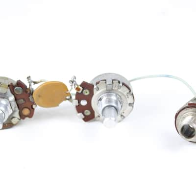 Immagine 1971 Fender Precision Jazz Tele Bass 250K Stackpole Pots Knobs Set USA - 5