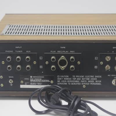 Amplificatore Stereo HI-FI Kenwood KA-1200B  1974 - 1977 Legno - Nero Home Audio image 5