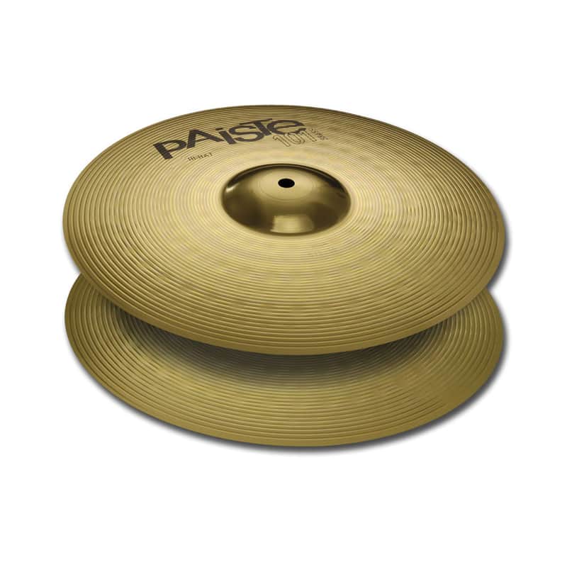 Paiste 101 Brass 13" Hi-Hat Cymbals image 1