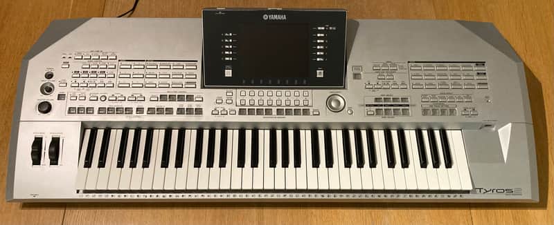 Yamaha Tyros 2 Silver Digital Workstation Keyboard, Retro Vintage Synth, Synthesiser 2005 image 1