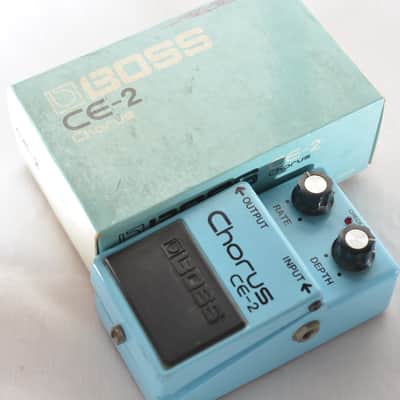 BOSS CE-2 Chorus Silver Screw 4-Digit Serial Black Label Made in Japan 1979 w/ Original Box image 3