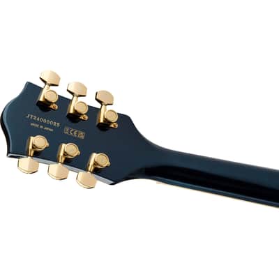 Gretsch Broadkaster Jr. LX Center Block with String-Thru Bigsby Midnight Sapphire - Semi Acoustic Guitar image 6