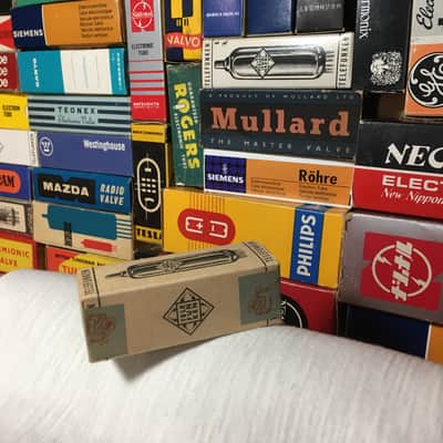 1x Vintage True NOS (Sealed Box) Old Telefunken Germany 5965 / 12AT7 ECC81 Sub /7062 E180CC /Classic Layered Tone Clear Imaging Natural Mids image 2