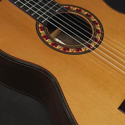 New Jose Ramirez Cedar Guitarra del Tiempo Studio Classical Nylon String Guitar w/ Logo'd Hard Case image 12